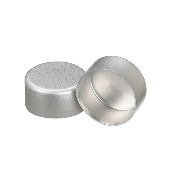 DWK Wheaton 11 mm Aluminiumkappe, natur, geschlossen, ohne Einlage, 1000 St/Pkg