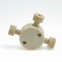 Product Image of T-Connector, PEEK, 1/4-28, Bore 1,5 mm, complete, minimum order amount 11 pieces
