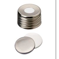 Product Image of 18mm Magentic Universal screw cap,50° 1,3mm, 10 x 100 pc, silver, Si white/Alfoil silver, previous product was AAV29143852