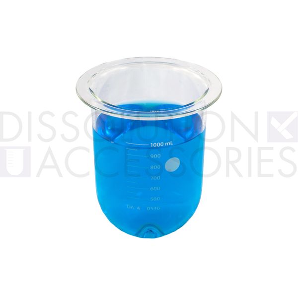 Dissolution Accessories Gefäß, Boro 3.3, klar, 1000 ml, APEX-Boden, Hanson