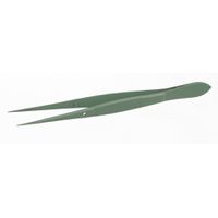 Product Image of Tweezer, stainless steel, sharp, with guide pin, PTFE coated, L = 145 mm