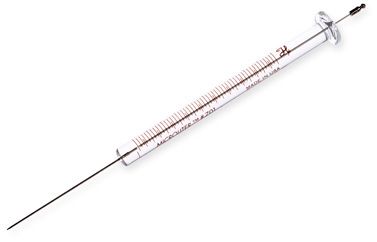 Hamilton 10 μl, Modell 701 N Spritze, 23s Gauge, 43 mm, point style AS, max. Druck 2000 psig (137.9 bar), max. Temperatur 50°C/122°F, mit 
