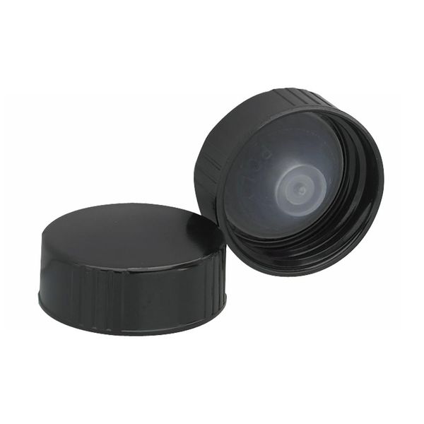 DWK Wheaton PF-Schraubkappe, schwarz, mit PE-Konusdichtung, Größe 28-400, 100 St/Pkg