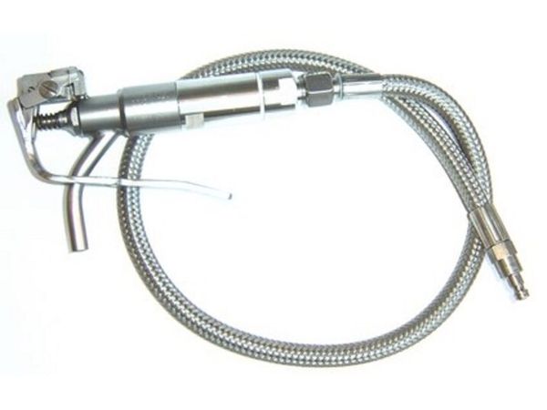 Merck Entnahmehahn VA mit Schlauch, VA/PTFE, 80 cm, und Schnellkupplungsnippel