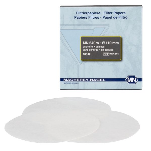 Macherey-Nagel Papierfilter, rund, Grade MN 640 w, 185 mm, 100 St.