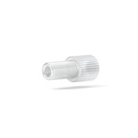 Product Image of male Nut, flangeless, Dupont PFA, 1/4-28 flat-bottom, for 1/8'' OD, natural , 1pc/PAK