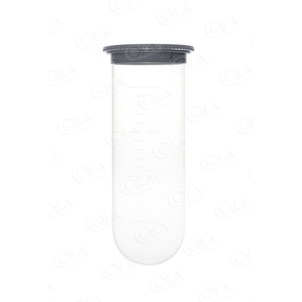 QLA 2000 ml Clear Glass Easi-Lock Vessel with Graduation Lines for Hanson Vision, Serialized