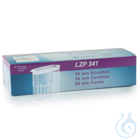 Hach Lange Probenküvette semi-mikro, PMMA, rechteckig, Schichtdicke 50 mm, Volumen 7 ml, mit Verschluss, 10 St/Pkg