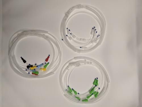 QLA Tubing Set for 6 Position Distek Evolution 4300 Syringe Pump. Includes 18 lines with fittings for vessel, auto-sampler and replacement sections
