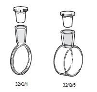 Starna GmbH 32/Q/50 - Cylindrical Standard Cell, closed by a single PTFE stopper