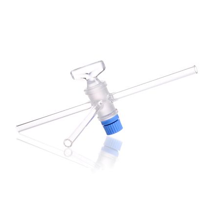 Duran Group DURAN Three-way stopcocks, T-bore 2 mm, NS 14.5, complete with SBW-key 3-part retaining device, 5 pc/PAK