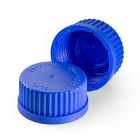 Product Image of Screw cap/PP, blue for DIN-thread GL 45, 10 pc/PAK