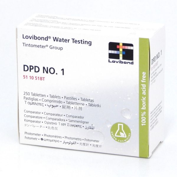Aqualytic (Lovibond) DPD No. 1 Tabletten, freies Chlor, 250 St/Pkg