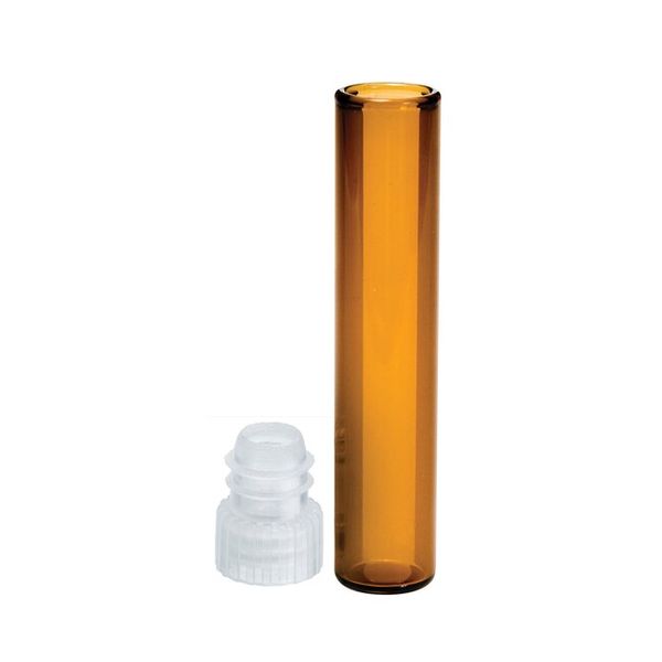 Thermo Fisher Scientific SureSTART 1,25 ml Shell-Vial, Braunglas, 8 x 40 mm, mit 8 mm klarem PE-Lamellenstopfen, 200 St/Pkg