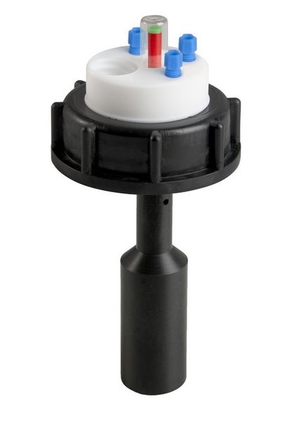 SCAT SafetyWasteCap S55, mechanical level control, 3x 2.3/3.2 mm OD + connector for exhaust filter