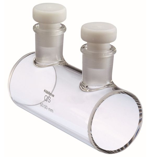 Hellma Macro Cylinder Cell, Type 120-QS, HP Quartz Glass, WL 200-2500 nm, Pathlength 50 mm, 2 PTFE Stopper, 14,000 μl
