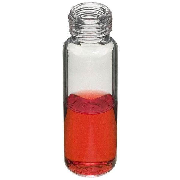 Microsolv Headspace Screw Top Vials, clear glass, 20ml, 18mm precision threads, 22.5x75.5mm OD, Rounded Bottom, CTC Compliant, 100pc/PAK