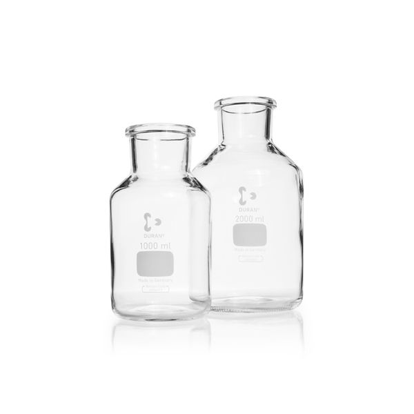 Duran Group Weithalsflasche, Klarglas, 100 ml, ungeschliffen, 10 St/Pkg