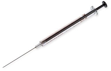 Hamilton 500 μl, Modell 1750 LTN Spritze, 22 Gauge, 51 mm, point style 2, max. Druck 700 psig (48.3 bar), max. Temperatur 50°C/122°F, mit 