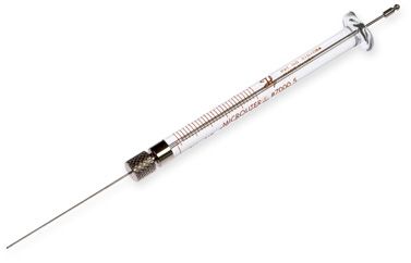 Hamilton 0.5 μl, Modell 7000.5 AS,RN Agilent Spritze, Knurled Hub Nadel, 23 Gauge, 43 mm, point style AS, max. Druck 6000 psig (413.7 bar), max. 