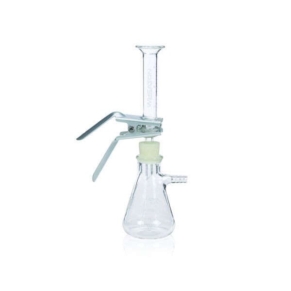 DWK Wheaton 25 mm Filtrationseinheit, Stopfenverbindung Nr.5, Glasfritte-Filterhalter, komplette Einheit