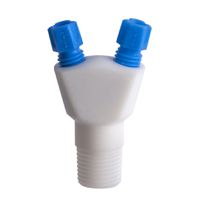 Product Image of 2-in-1 distributor, vertical, PTFE/PFA, 2x 2.3/3.2 mm OD