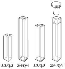Starna GmbH 23-1.45/Q/1 - Mikro-Fluoreszenzküvette, mit Stopfen für FCA-Adapter