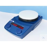 Product Image of Magnetic stirrer LED, magnetic stirrer with round heating plate, incl. temperature sensor Pt1000