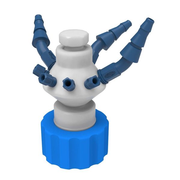 SCAT Safety Waste Cap Mini-LISA, GL38, inklusive Schlauch-Oliven, Fittings, und Blindstopfen