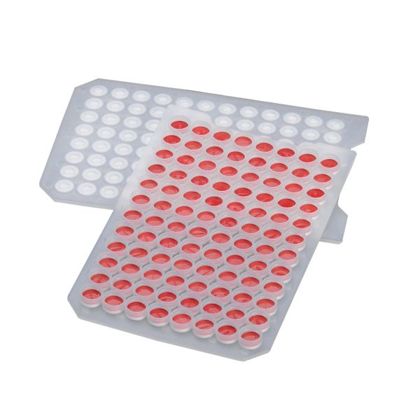 DWK Wheaton Green μlmat sealing mat for microplate, with pre-cut PTFE/silicone septa, EVA