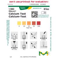 Product Image of Calcium-Test Methode: kolorimetrisch mit Teststäbchen und Reagenzien, 60 Tests, 10 - 25 - 50 - 100 mg/l Ca²? MQuant™