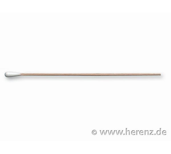 Heinz Herenz Wattestäbchen WA 1s 25, Holzstäbchen, 150 x 2,2 mm, steril im 25er Peel-Pack, 100 x 25 St/Pkg