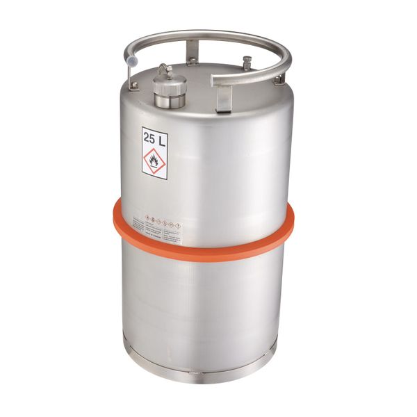Bürkle Safety storage container, V2A, relief valve, 25 l