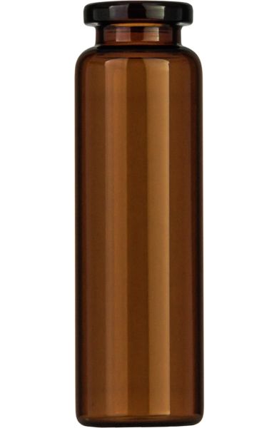 Macherey-Nagel 20 mL Headspace Rollrandfl. N 20 AD: 23,25 mm, Höhe: 75,5 mm braun, flacher Boden, Packung à 100 Stück