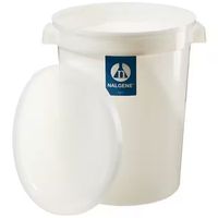 Container, HDPE, with lid, round, 20 L, 6 pc/PAK