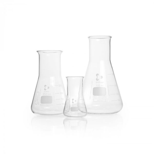 Duran Group Erlenmeyer flask/DURAN, 1000 ml wide neck, with graduation, 10 pc/PAK