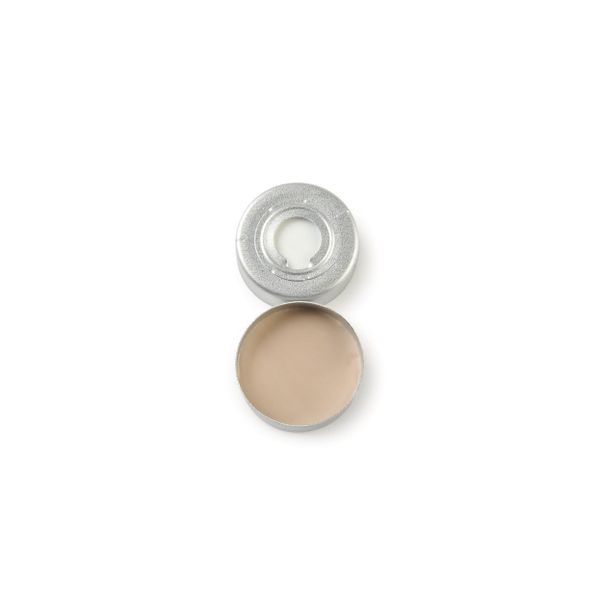 Thermo Fisher Scientific Bördelkappe SureSTART Level 2, 20 mm, Aluminium/Druckentlastung & Septum Silikon weiß/PTFE beige, 3 mm, 1000 St/Pkg