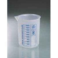 Product Image of Laborbecher, Griffinbecher PP, 2000 ml, blaue Skala