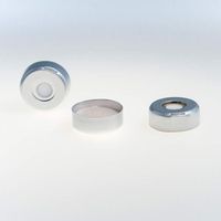 Product Image of PTFE/Silikon (weiß) Aluminiumkappe mit Stern Spring und Septa, 100 St/Pkg