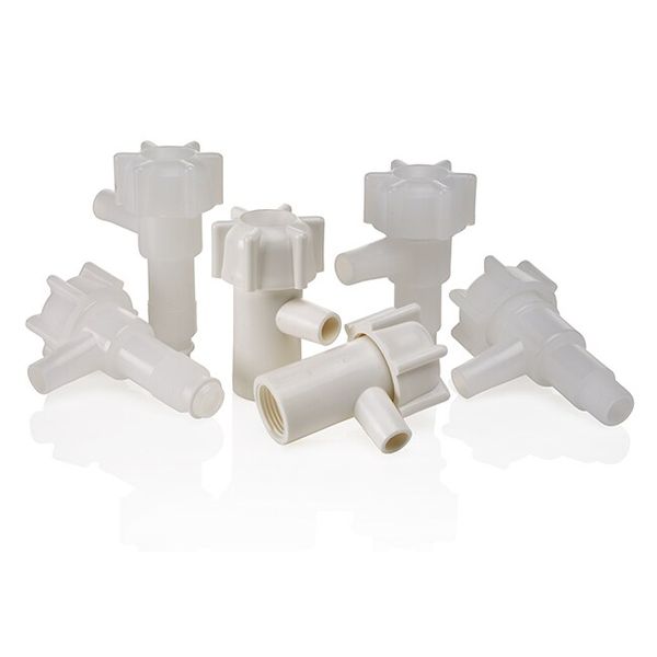 Nalgene Thermo Scientific Absperrhahn für Ballonflasche + Tanks, PP, 28,5 mm, mit Nadelventil