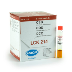 Hach Lange COD cuvette test, mercury-free, 0-1000 mg/L O2, 25 determinations, for DR6000, DR3900, DR1901