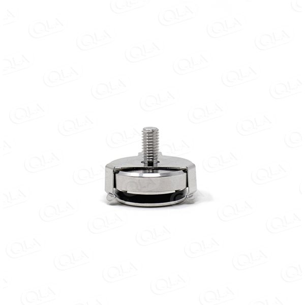 QLA Basket Adapter Hub with O-Ring and Clip for Erweka, 316 SS, Serialized (External Thread)