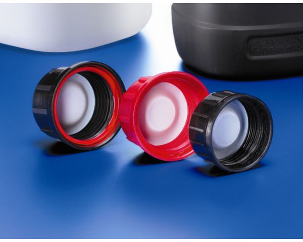 Kautex Leichtverschluss, HDPE, schwarz, für 500-2500 ml UN-Flaschen, PTFE-Einlage, 100 St/Pkg