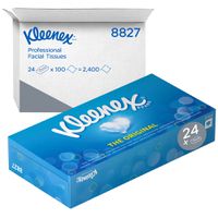 Product Image of KLEENEX Kosmetiktücher, weiß, 2-lagig, 24 Boxen mit je 100 Tüchern