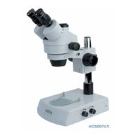 Product Image of Stereo zoom microscope with photo tube without illumination, wide field eyepieces with diopter adjustment.