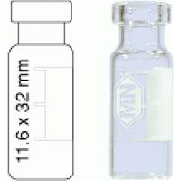 Product Image of 1.5 mL Crimp Neck Vial N 11 outer diameter: 11.6 mm, outer height: 32 mm clear, flat bottom