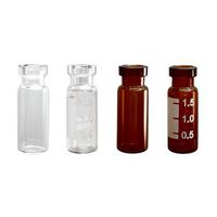 Product Image of Silanized - 2.0 ml LO (Large Opening) Clear Vial, 12x32 mm with White Graduated Spot, 11 mm Crimp, 10 x 100 pc/PAK