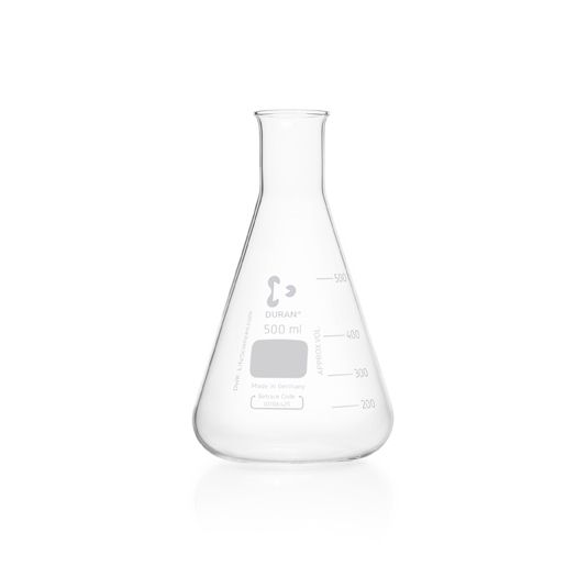 Duran Group Erlenmeyerkolben/DURAN, Enghals, 500 ml mit Teilung, 10 St/Pkg