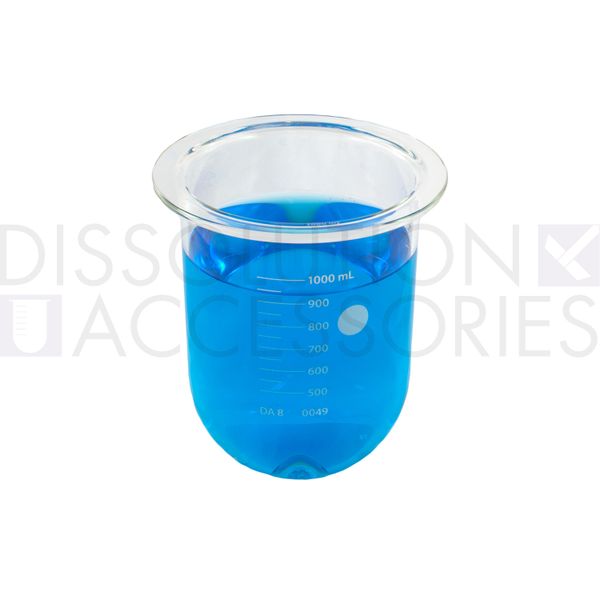 Dissolution Accessories Gefäß, Boro 3.3, klar, 1000 ml, APEX-Boden, Erweka