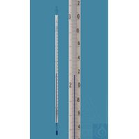 Product Image of Laborthermometer, ähnlich DIN, Einschlussform, -10+100:0,1°C, Kapillarinnenbeschichtung, blau Spezialfüllung, 600x9-9,5mm